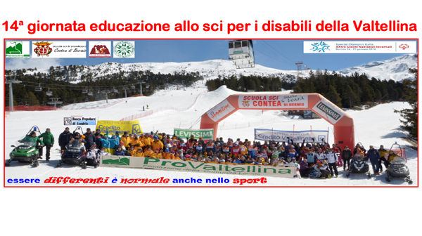 giornata educazione allo sci per i disabili della Valtellina