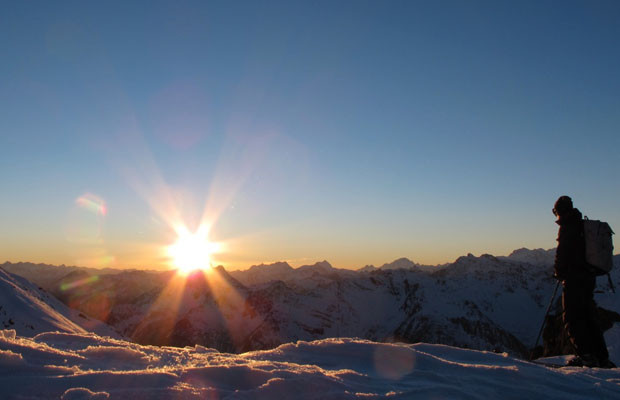 Tramonto Cima Vallecetta free ride Bormio