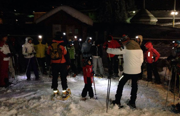 marco confortola ciaspolata notturna valtellina
