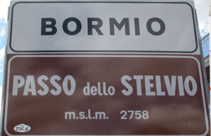 Passo dello Stelvio Bormio - cartello