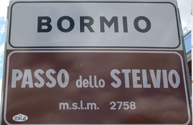 Passo dello Stelvio Bormio - cartello