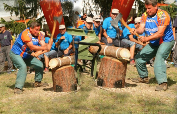 festa del boscaiolo taglio accetta