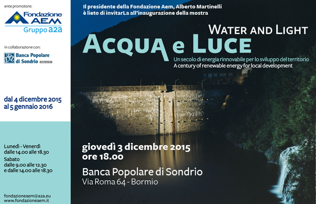 Mostra a Bormio: Acqua e Luce