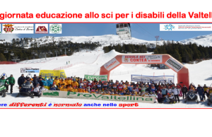 giornata educazione allo sci per i disabili della Valtellina